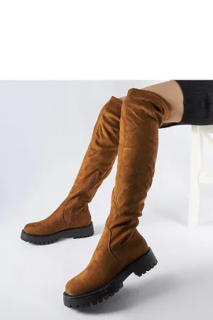 Long brown knee-high boots