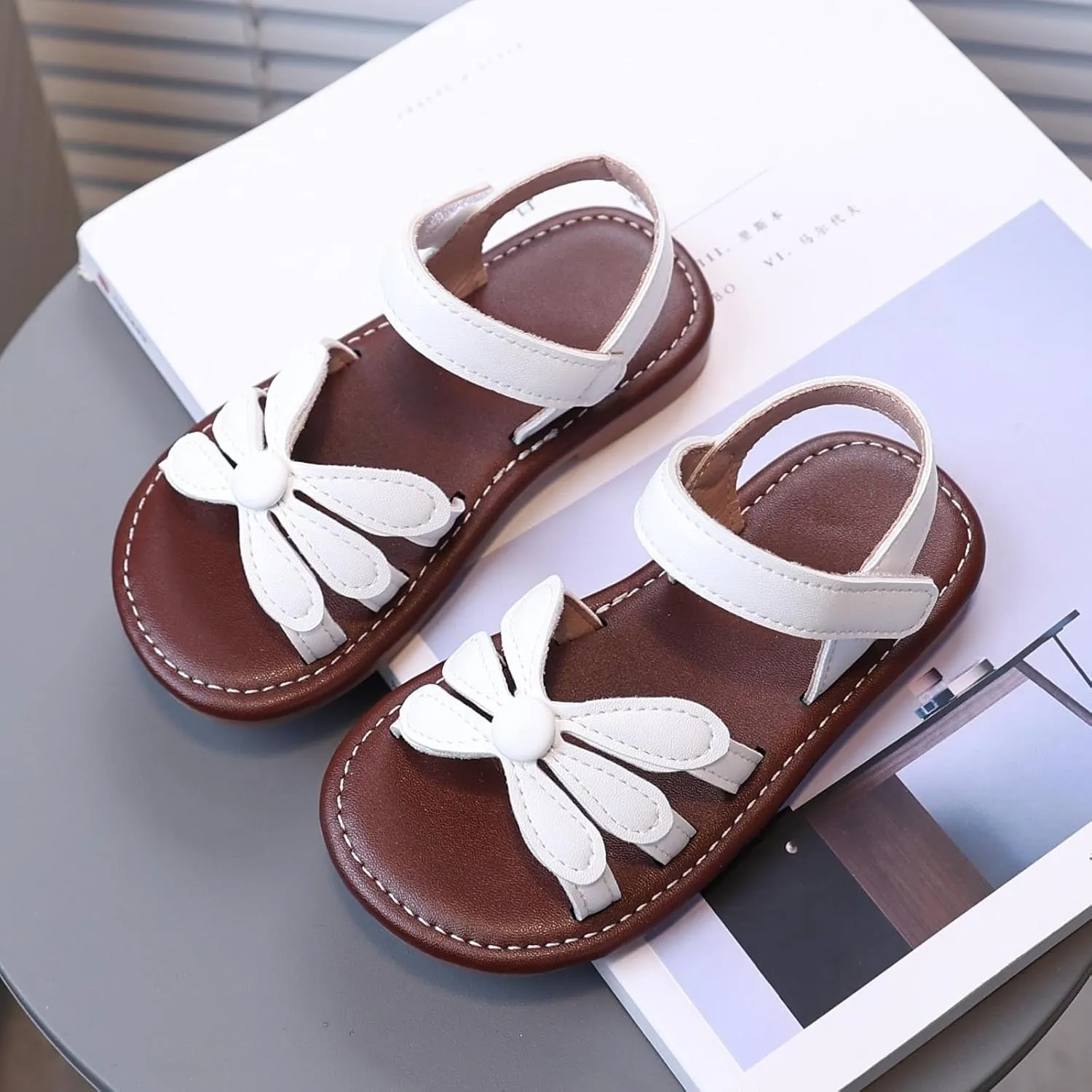 Low Heel Princess Flat Kids Sandals Boys Girls Lightweight Athletic Sandals With Adjustable Webbing For Hiking Walking Beach Water Sports Closed Toe Princess Costume Summer Dress Shoes
