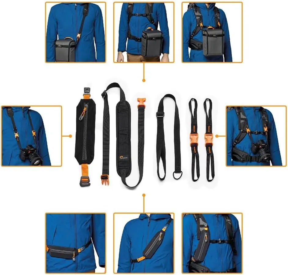 Lowepro PhotoSport BP 15L AW III, Hiking Camera Backpack with Side Access, Removable Camera Insert and Accessory Strap System, Blue and Black, for Mirrorless, Compatible with Sony