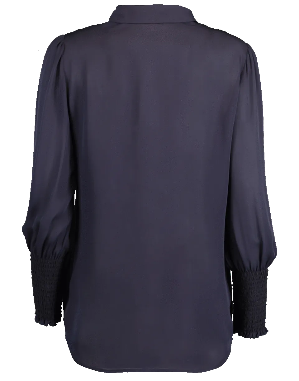 Lucin Smoked Cuff Blouse