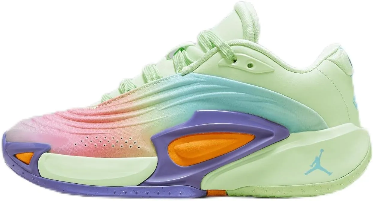 Luka 3 Big Kids' Basketball Shoes (HQ4920-300, Vapor Green/Cone/Psychic Purple/Hyper Jade) Size 6.5