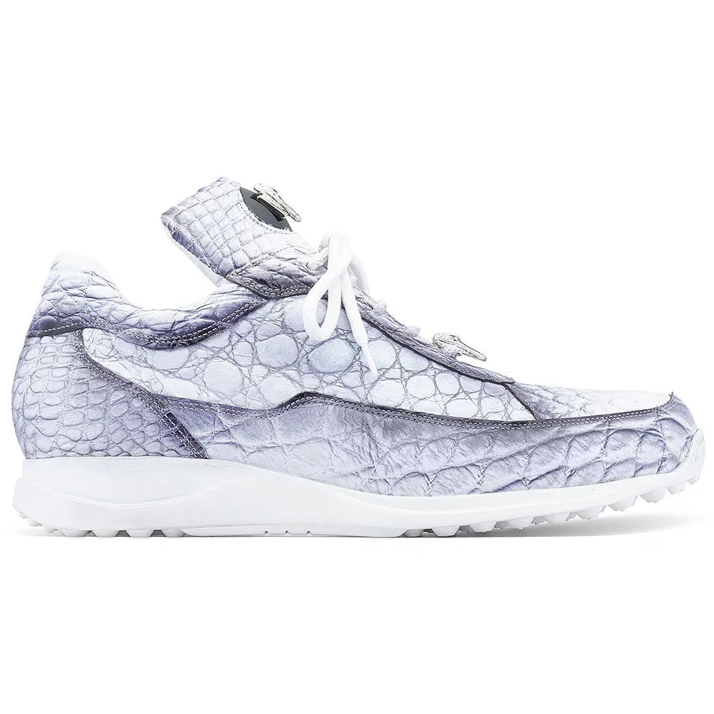 Mauri 8900/2 Alligator/ Nappa White Dirty Black
