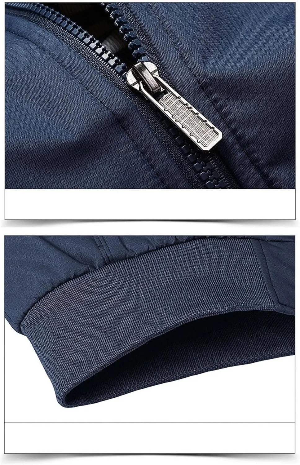 Men's Bomber Jacket Lightweight Casual Spring Fall Windbreaker Full Zip Up Coat Outwear with Pocket for Men