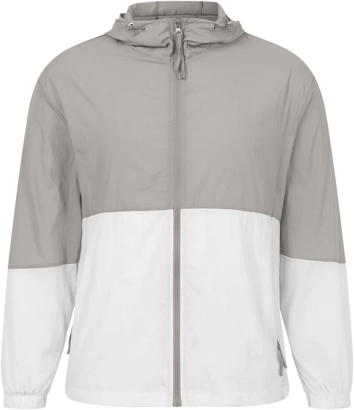 Men's Lightweight Windbreaker Jackets Outdoor Hooded Pocket Raincoat Jacket Men Zipper Cardigan Sweater Men's Cardigan