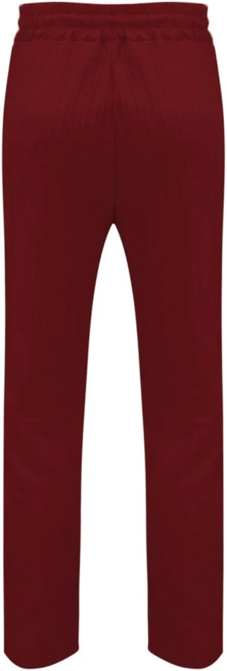 Men's Linen Pants Striped Casual Beach Vacation Slacks Open Bottom Drawstring Waist Relaxed Fit Trousers for Summer