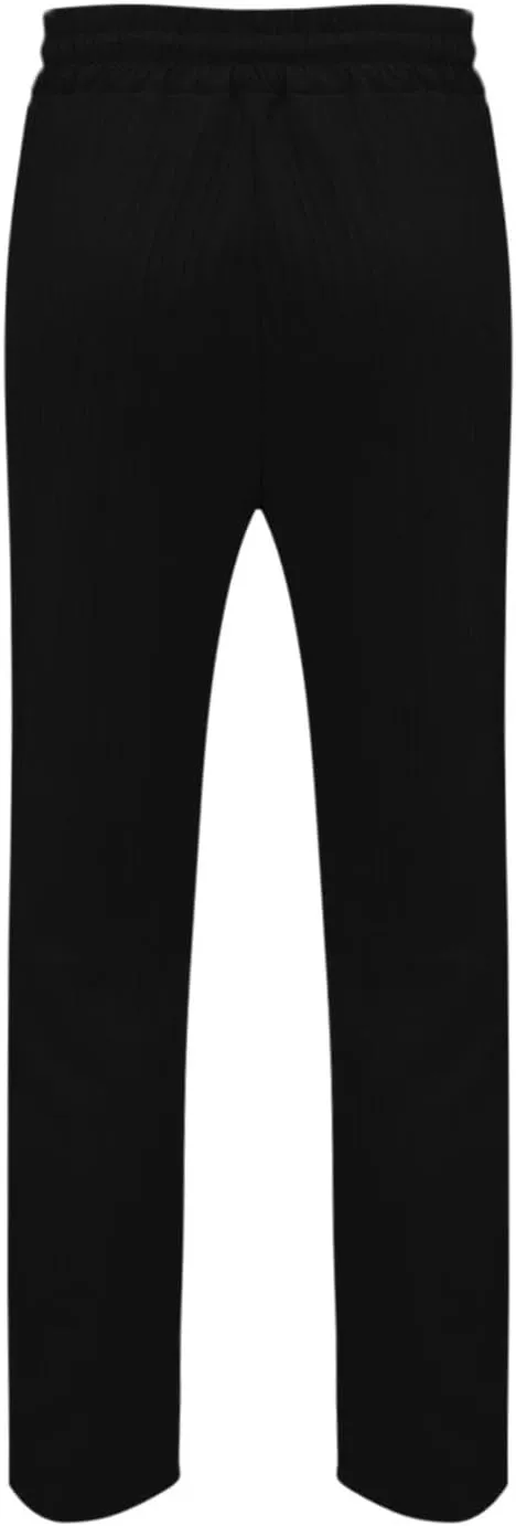 Men's Linen Pants Striped Casual Beach Vacation Slacks Open Bottom Drawstring Waist Relaxed Fit Trousers for Summer