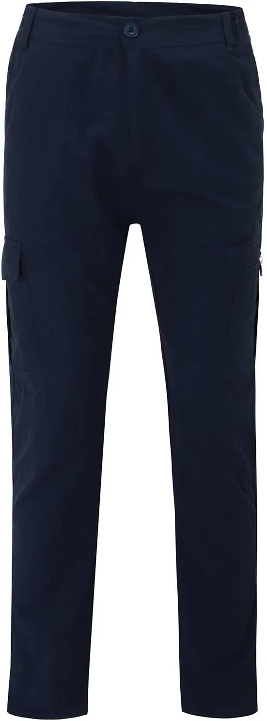Men's Pants Cargo Relaxed Fit Casual Fleece Joggers Loose Open Bottom Athletic Pants Straight Leg Outdoor Hiking Pants