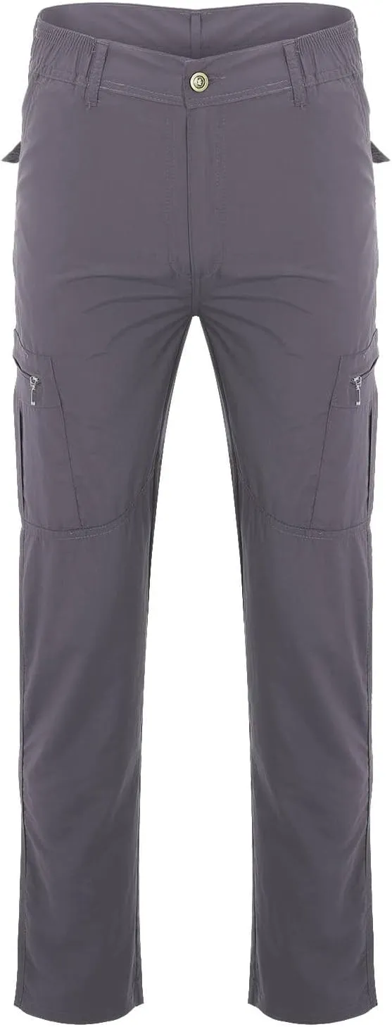 Men's Pants Cargo Relaxed Fit Casual Fleece Joggers Loose Open Bottom Athletic Pants Straight Leg Outdoor Hiking Pants