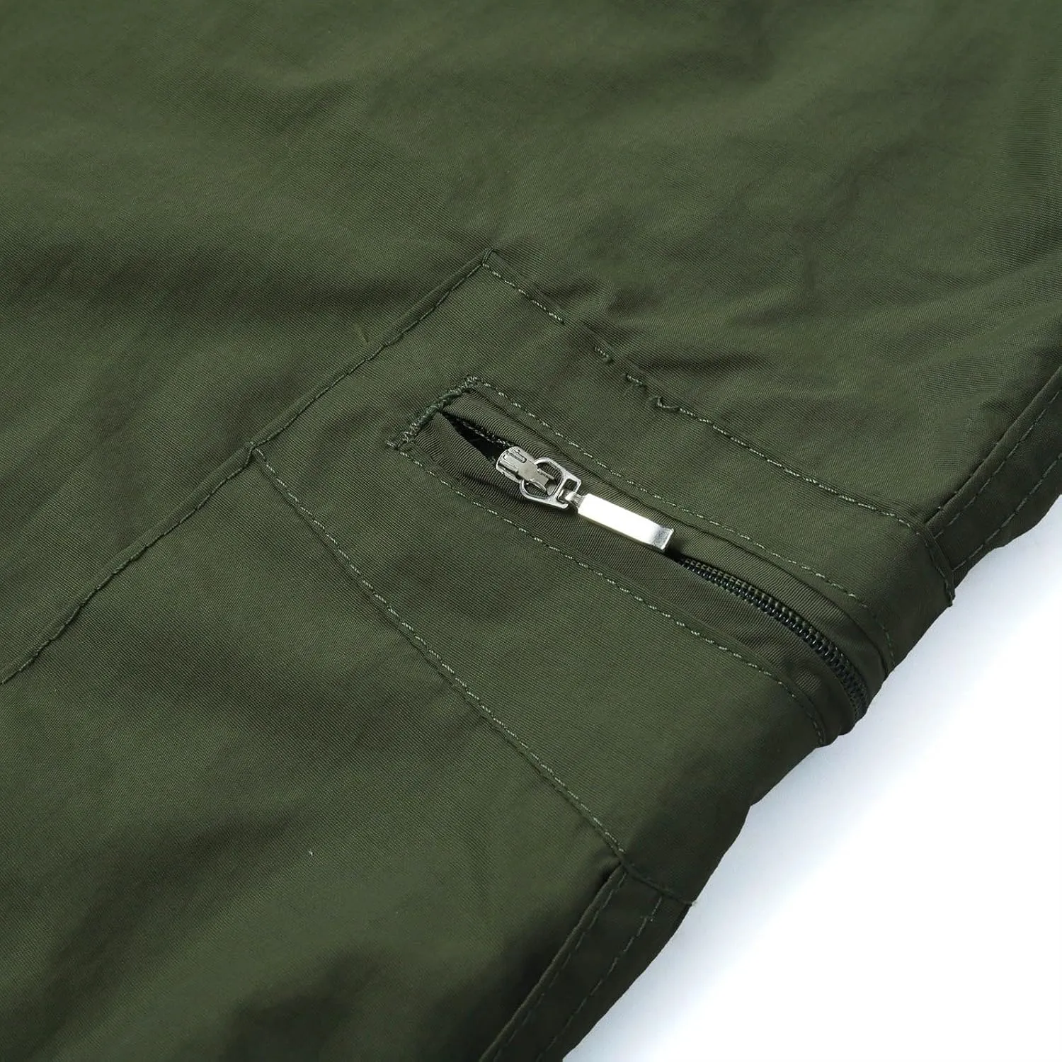 Men's Pants Cargo Relaxed Fit Casual Fleece Joggers Loose Open Bottom Athletic Pants Straight Leg Outdoor Hiking Pants
