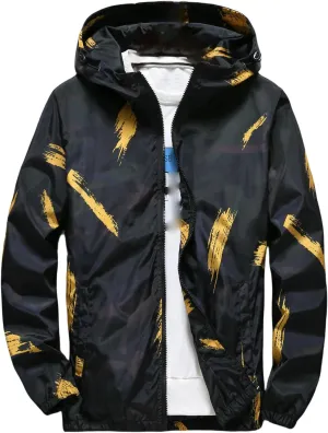 Men's Spring Autumn Youth Camo Loose Jacket Coat