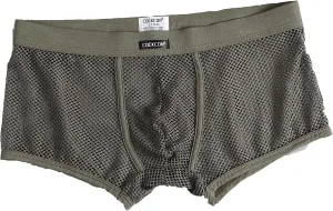 Mens Underwear Sexy Mesh Boxer Briefs,Cool See Through Soft Underpants