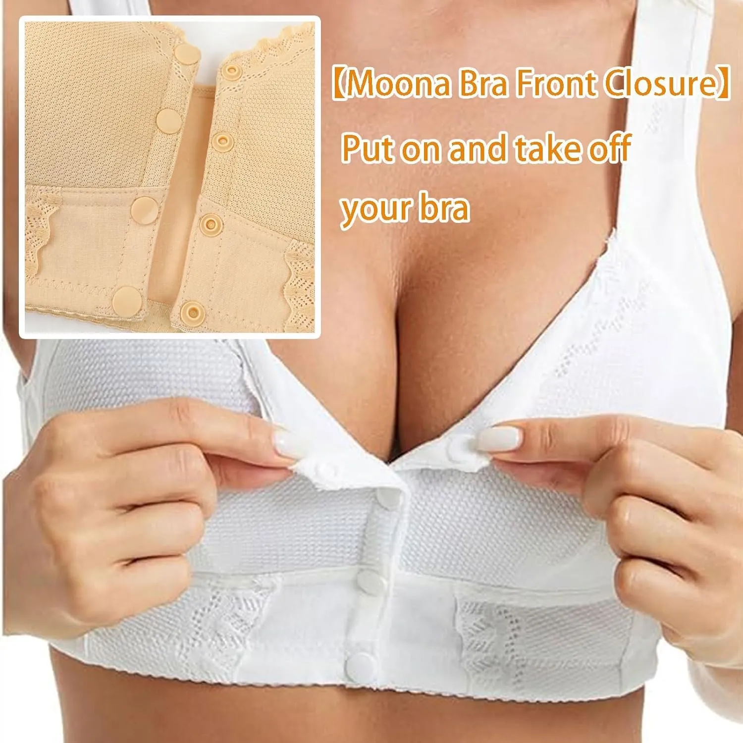Moona Bra - Front Closure Breathable Bra for Seniors
