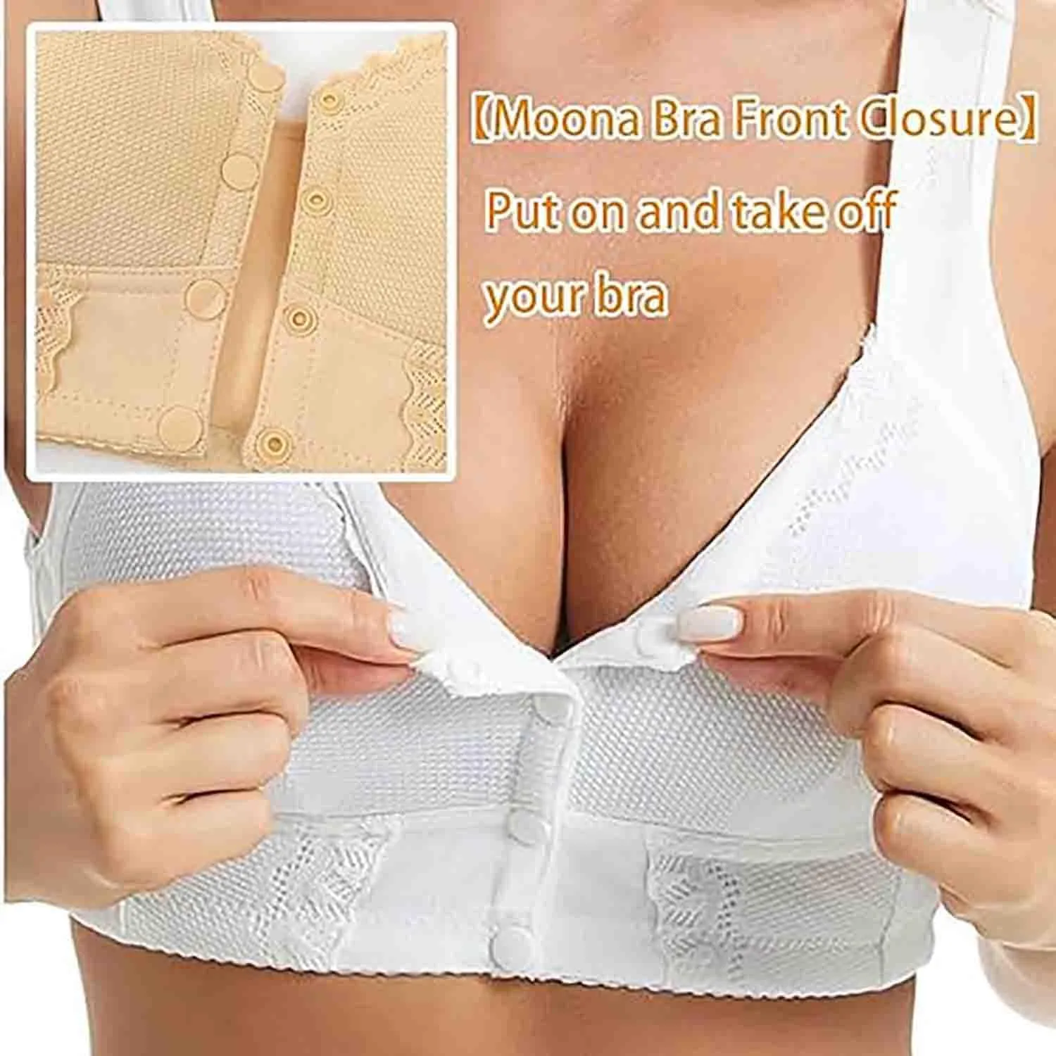 Moona Bra - Front Closure Breathable Bra for Seniors