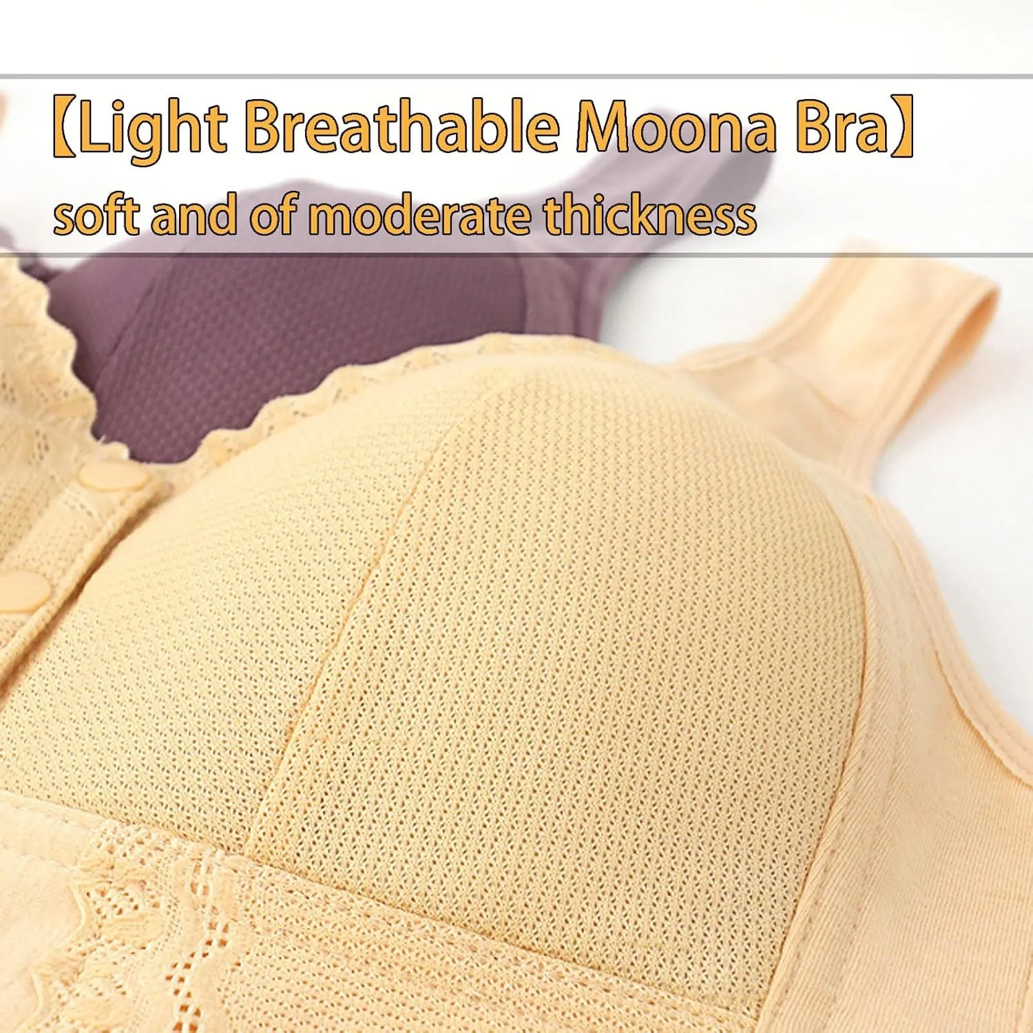 Moona Bra - Front Closure Breathable Bra for Seniors
