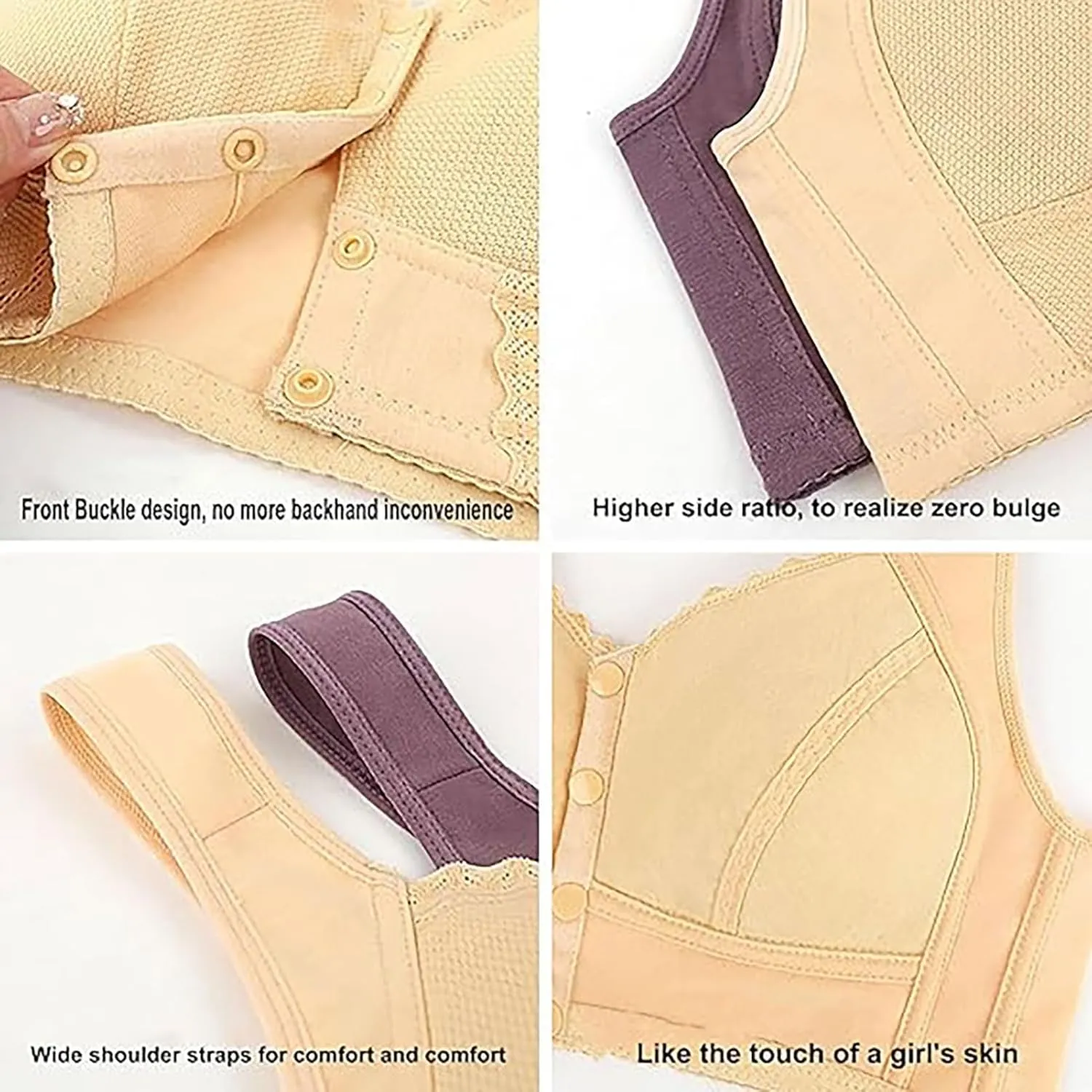 Moona Bra - Front Closure Breathable Bra for Seniors