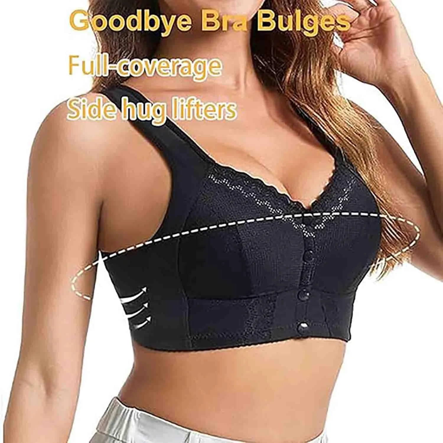 Moona Bra - Front Closure Breathable Bra for Seniors