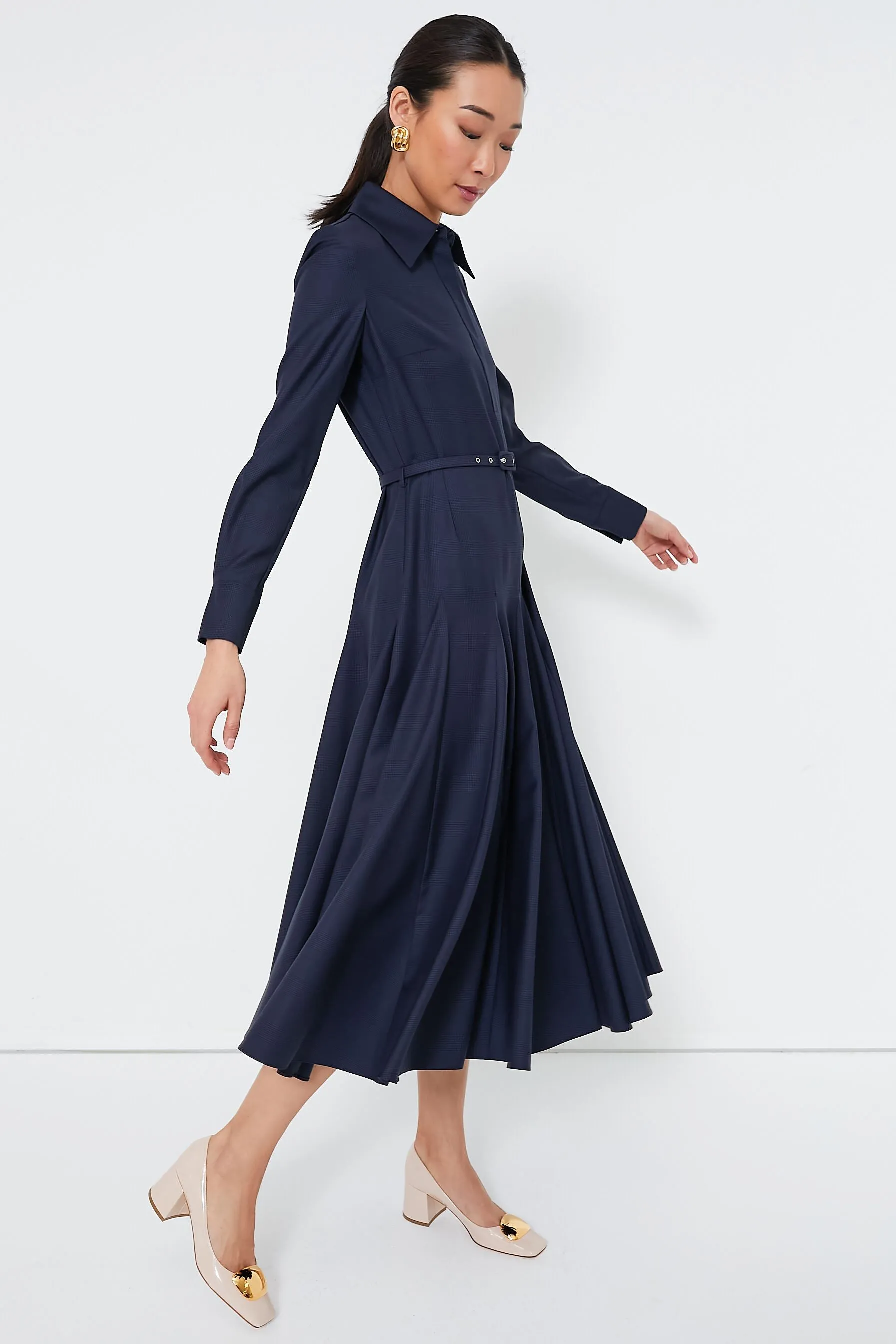 Navy and Black Marione Prince of Wales Dress