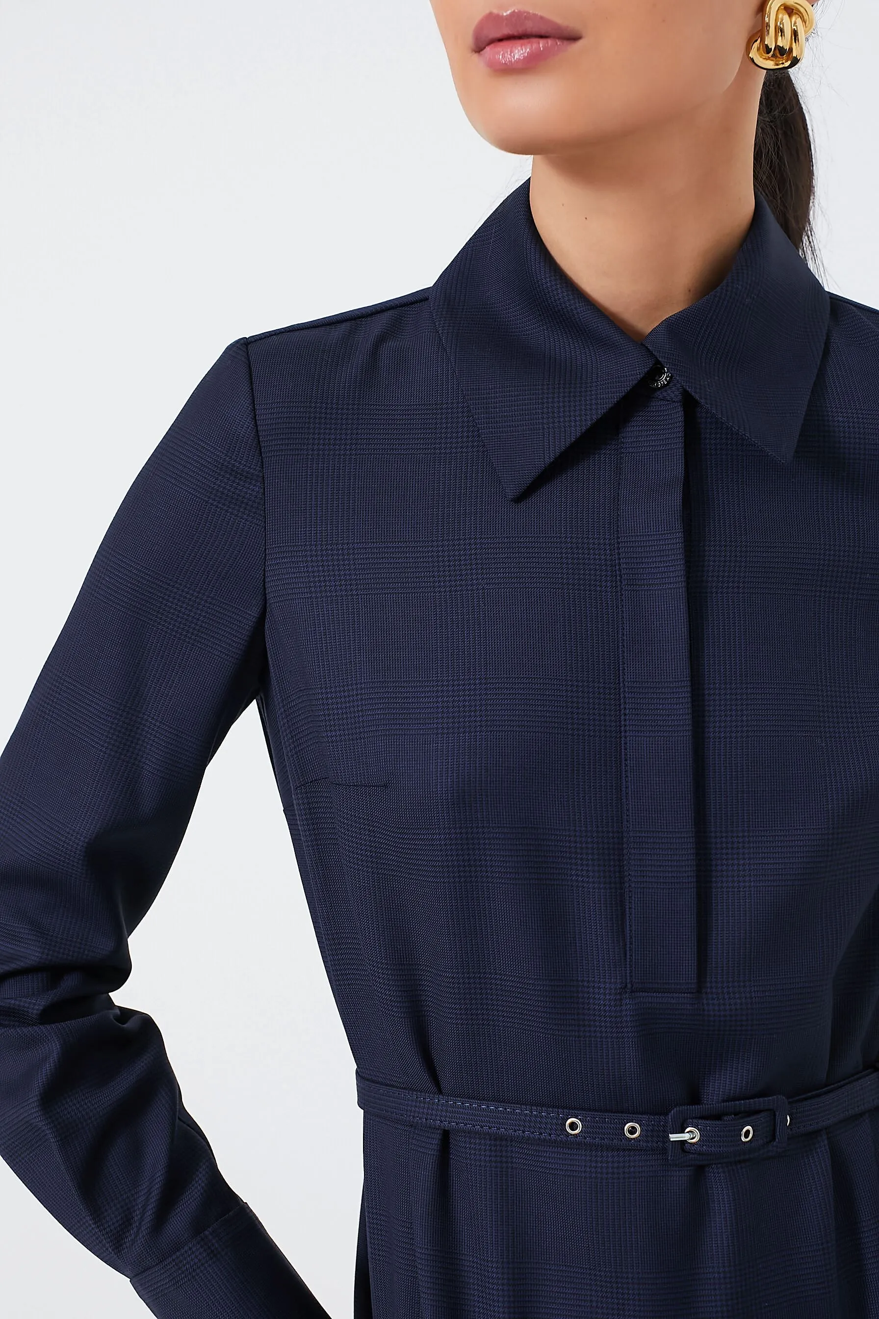 Navy and Black Marione Prince of Wales Dress