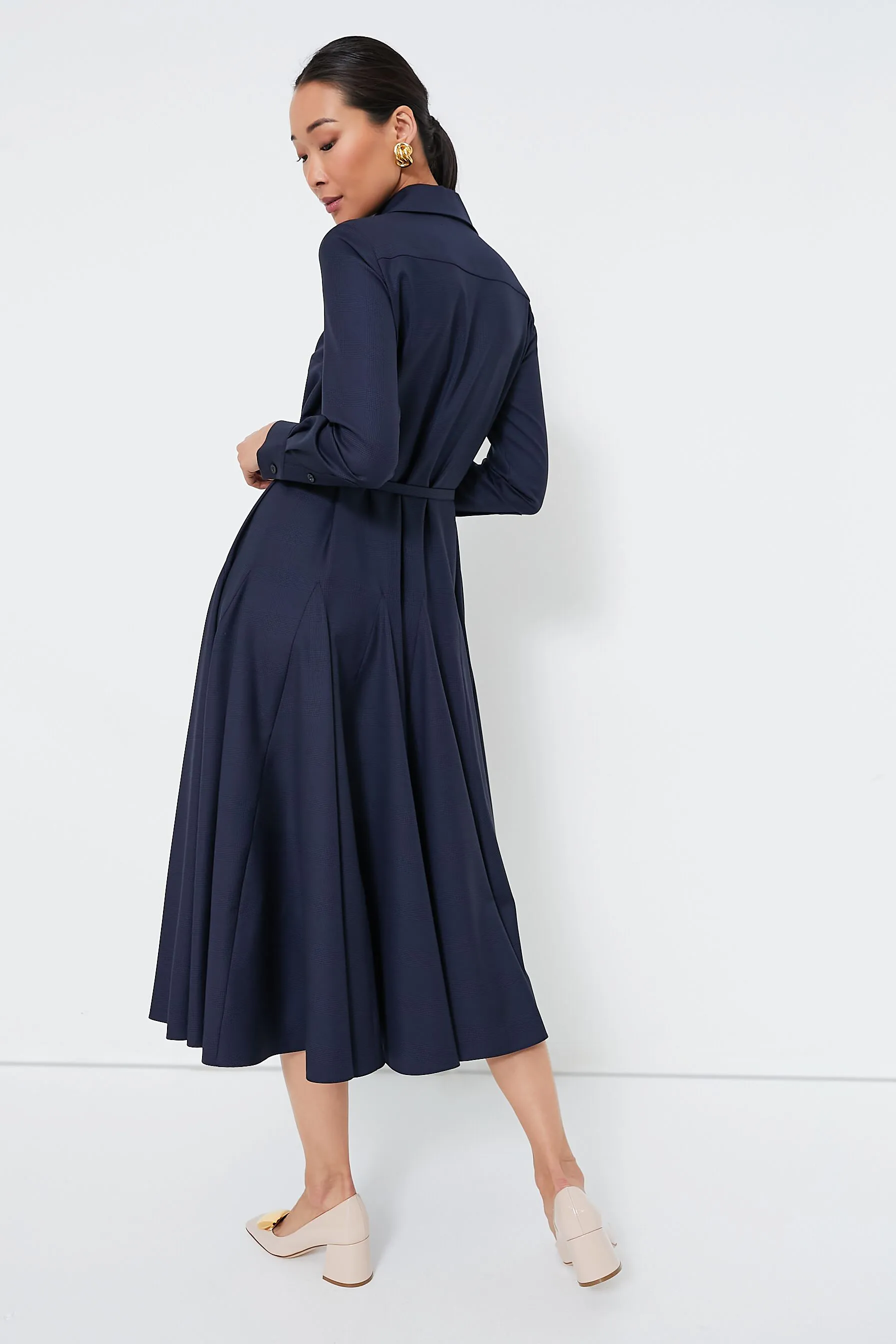 Navy and Black Marione Prince of Wales Dress
