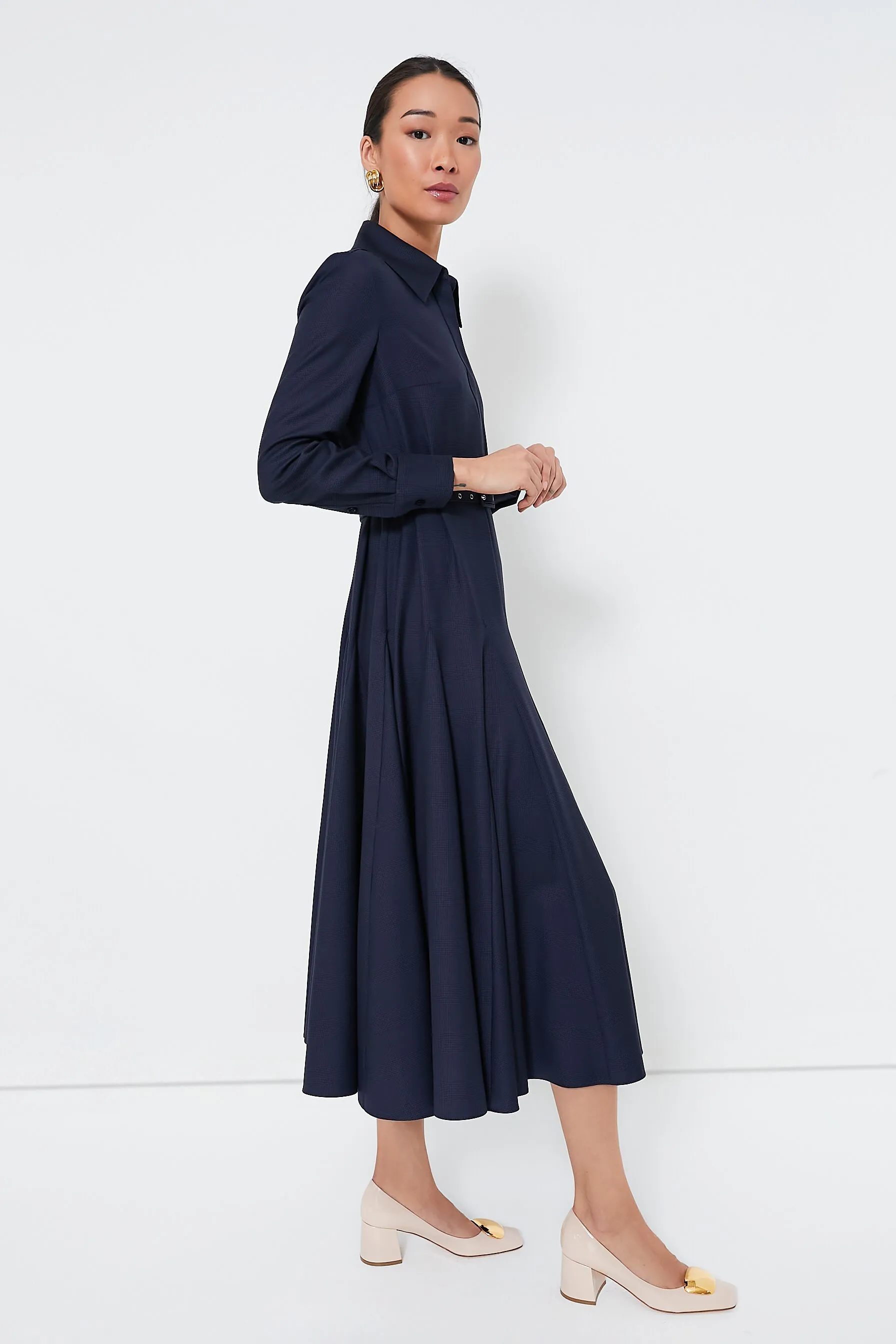 Navy and Black Marione Prince of Wales Dress
