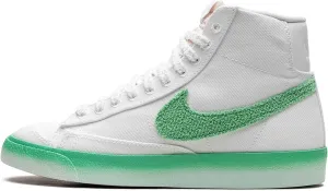 NIKE W Blazer MID '77 Adult FJ4547-100 (White/Spring Green-Barely GREE), Size 7.5