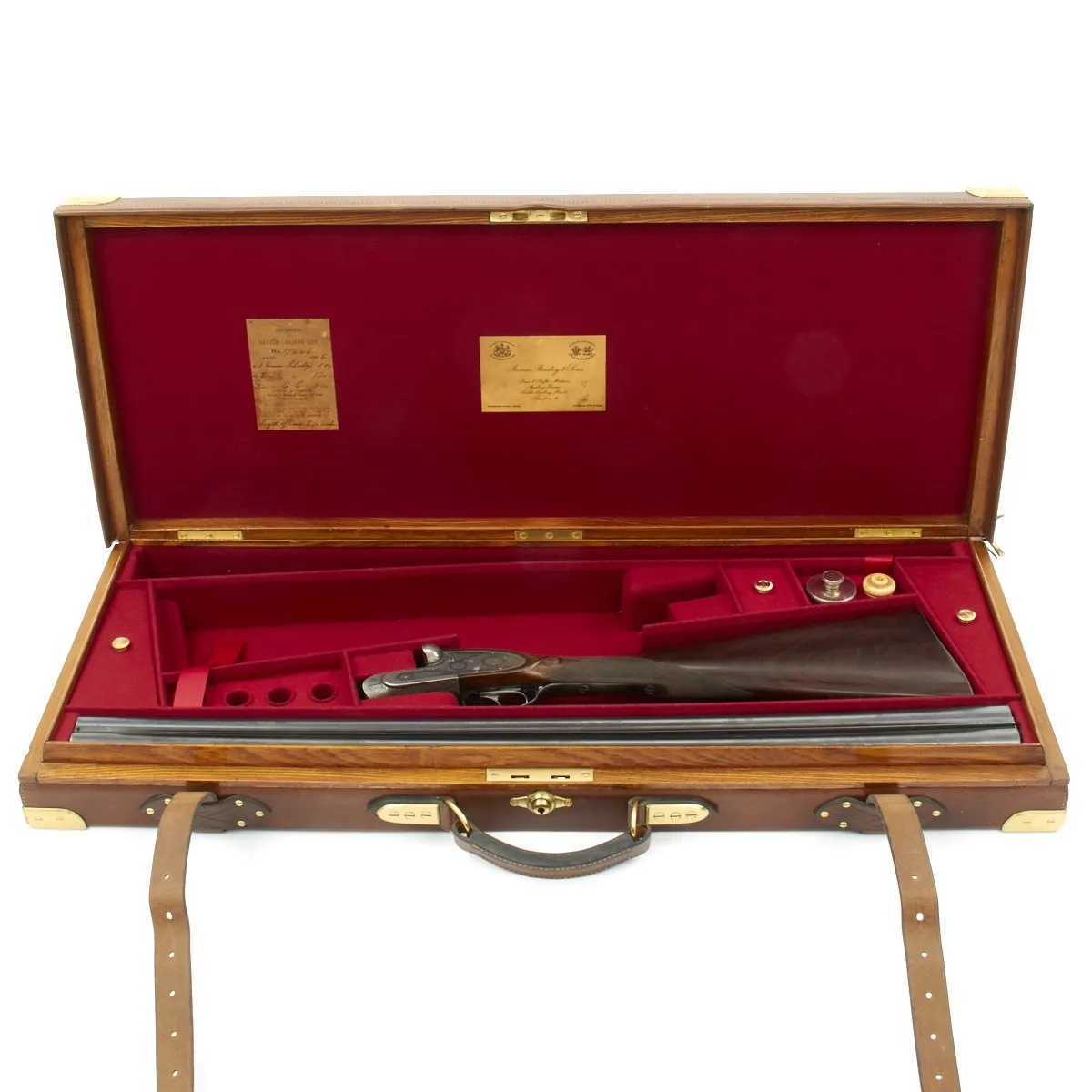 Original English 1893 James Purdey Best Side by Side Sidelock Ejector Game Gun with Original Case Named to Charles Steele