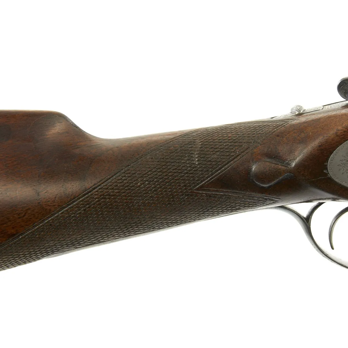 Original English 1893 James Purdey Best Side by Side Sidelock Ejector Game Gun with Original Case Named to Charles Steele