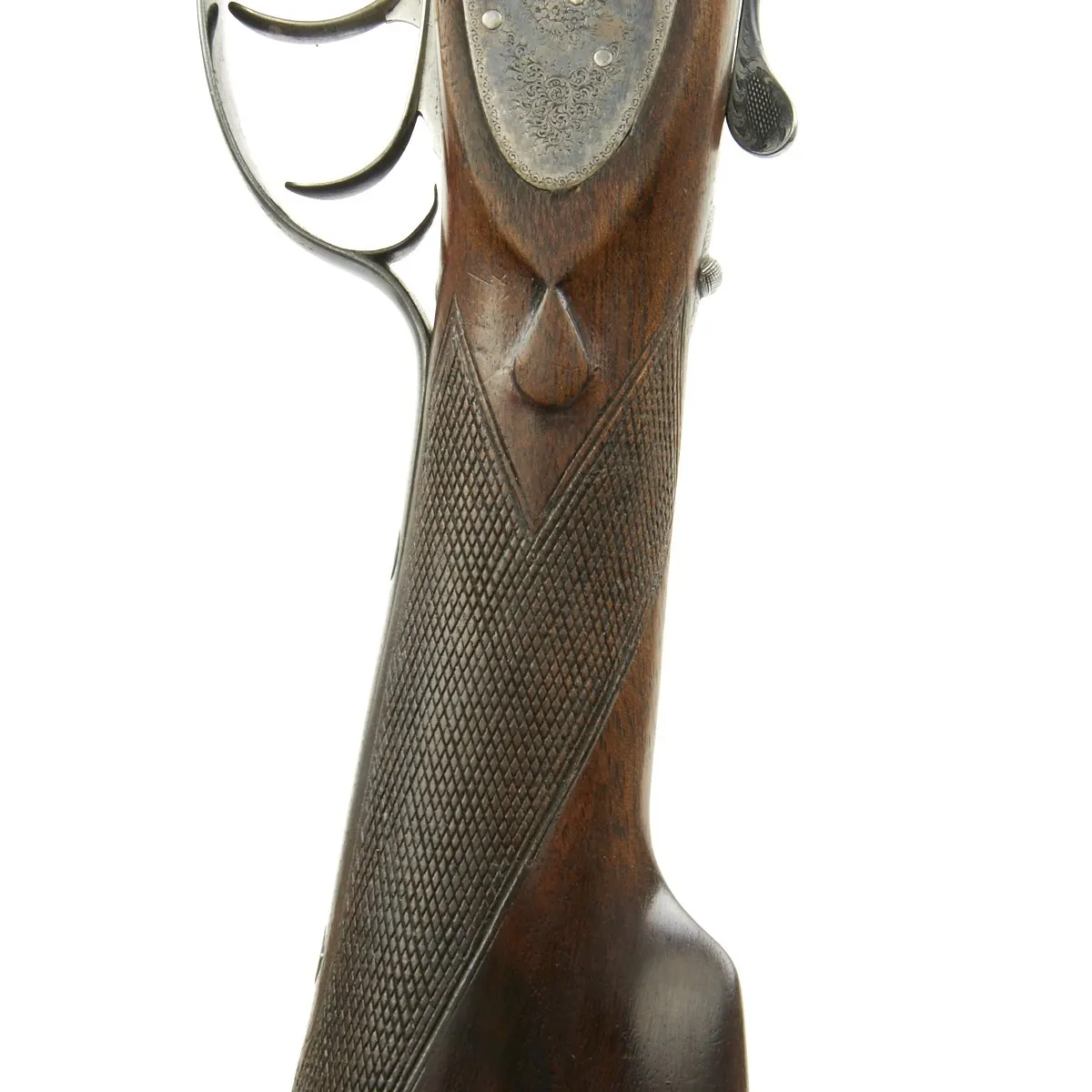 Original English 1893 James Purdey Best Side by Side Sidelock Ejector Game Gun with Original Case Named to Charles Steele