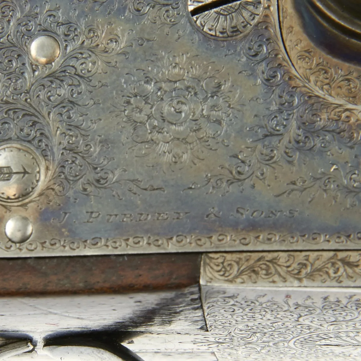 Original English 1893 James Purdey Best Side by Side Sidelock Ejector Game Gun with Original Case Named to Charles Steele