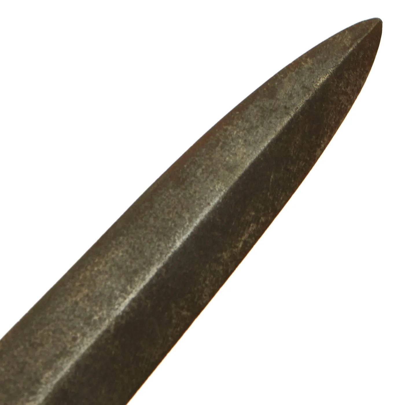 Original U.S. WWI/WWII Named Model 1918 Mark 1 Trench Knife Paratrooper Modified with 44th Infantry Division Marked Custom Leather Scabbard - Au Lion