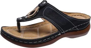 Orthopedic Sandals for Women Comfort Dressy Flip Flops Arch Support T-Stray Wide Width Slippers Beach Walking