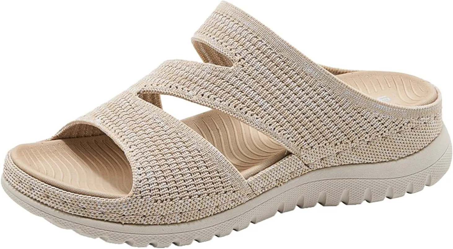 Orthopedic Wedge Sandals for Women Women Arch Support Walking Sandals Comfortable Orthotic Sandal Orthopedic Slide