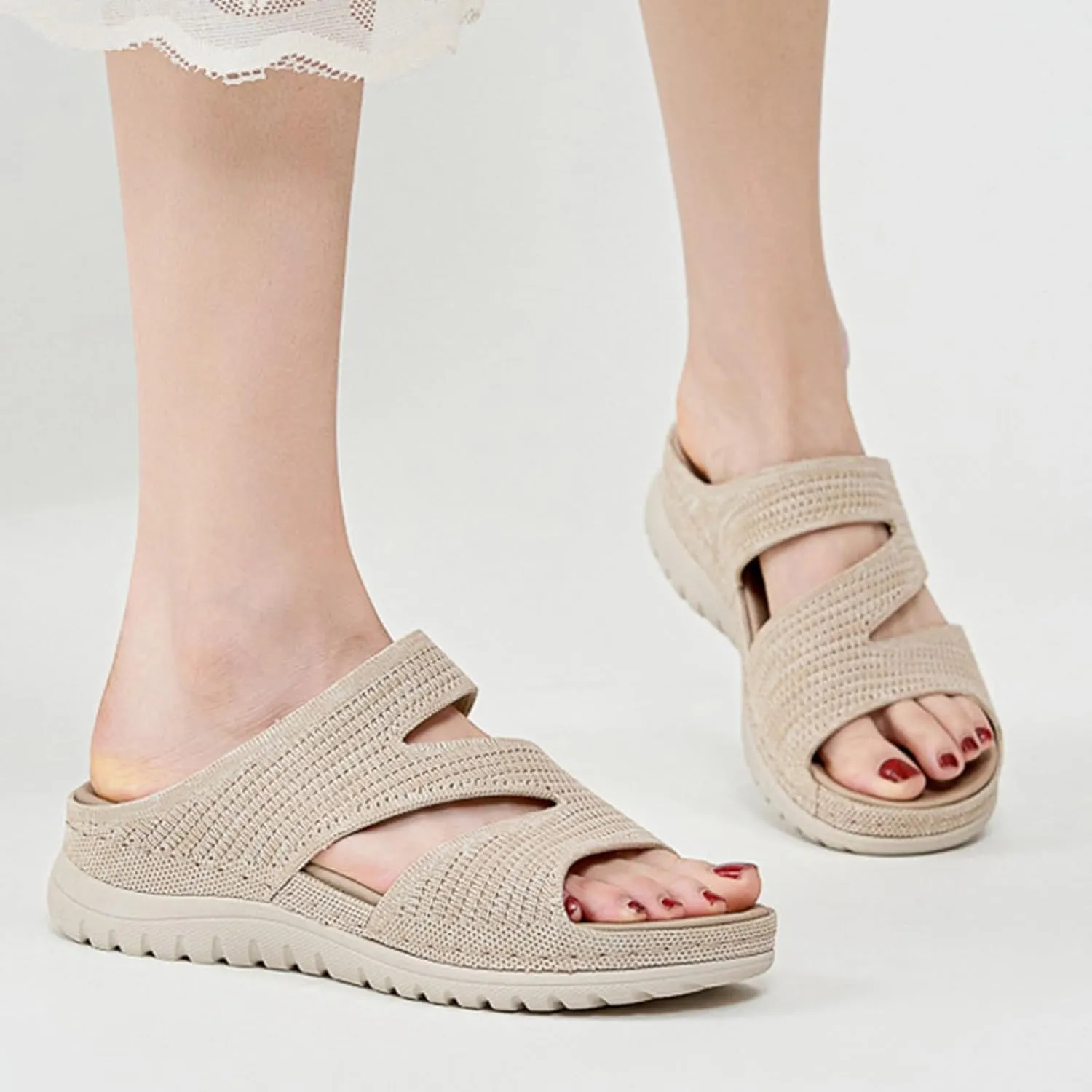 Orthopedic Wedge Sandals for Women Women Arch Support Walking Sandals Comfortable Orthotic Sandal Orthopedic Slide