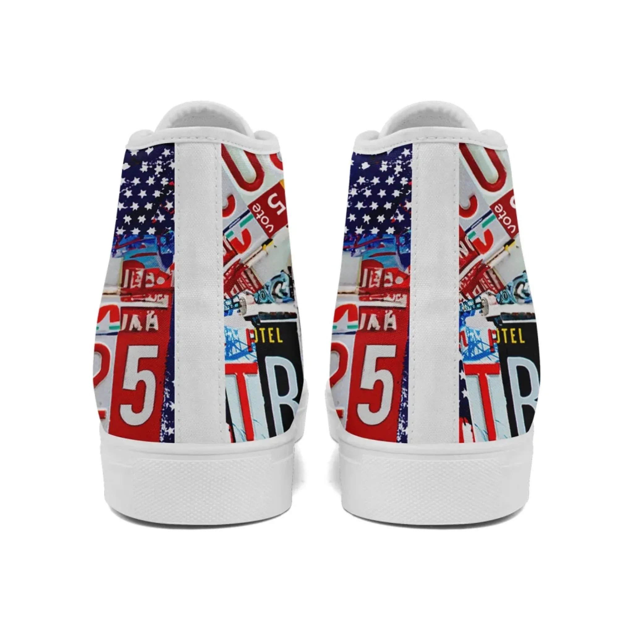 Personalized Trump 2025 Sneakers, Custom Stylish High Top Shoes, Comfortable Unisex Shoes
