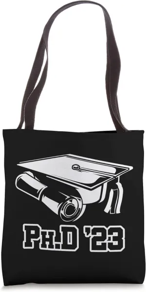 PhD 2023 doctor hat with doctorate for graduation doctor Tote Bag