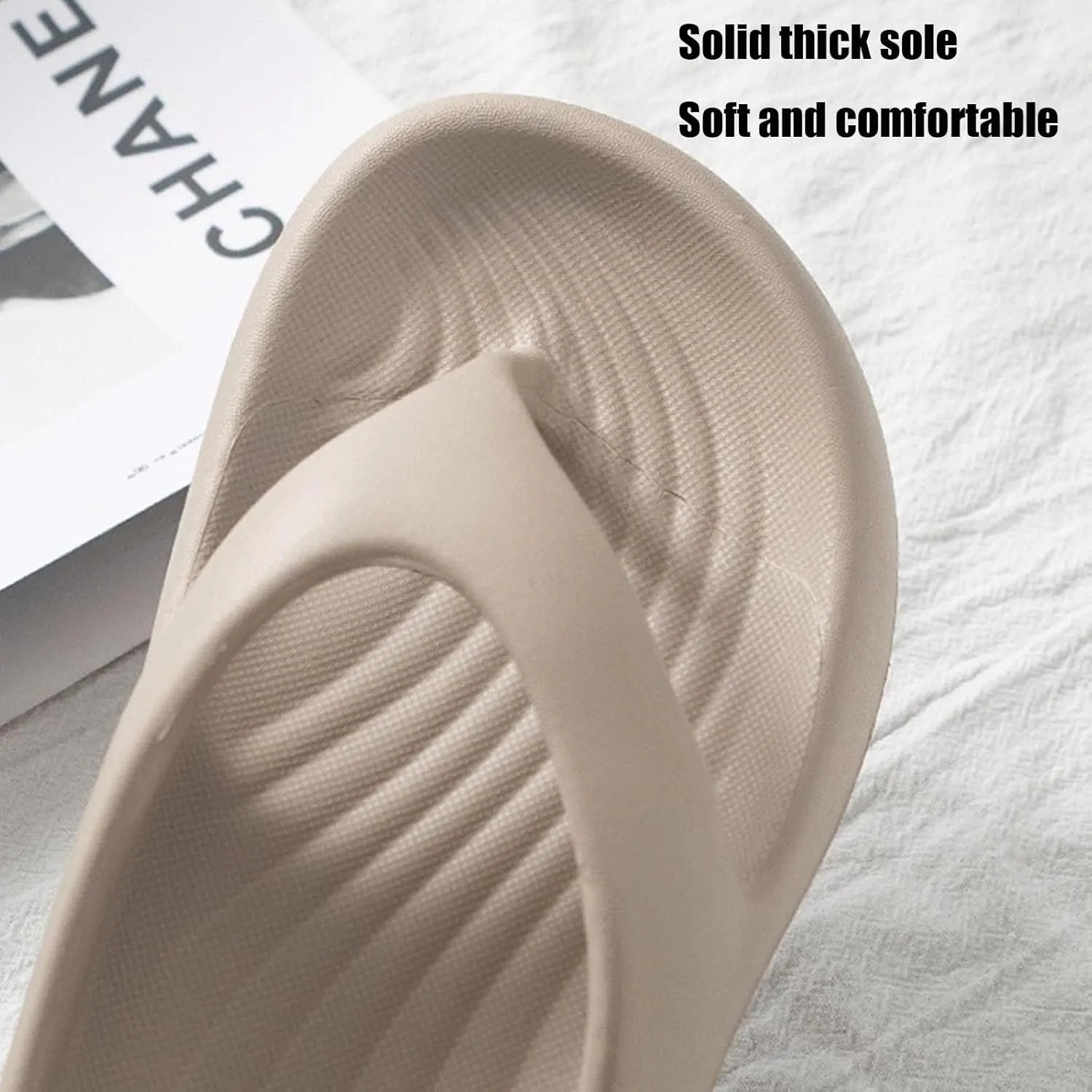 Pillow Arch Support Flip Flops for Women, Summer Comfort Non-Slip Lightweight Orthopedic Flip Flops Beach Walking Sandals