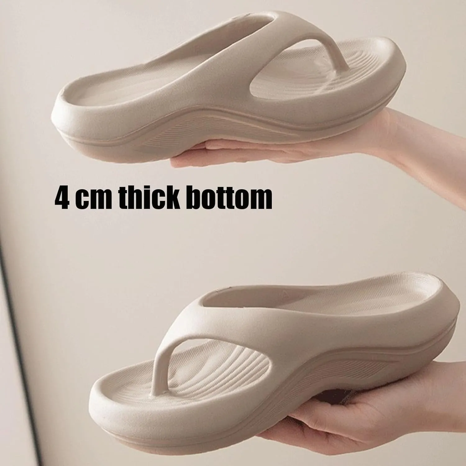 Pillow Arch Support Flip Flops for Women, Summer Comfort Non-Slip Lightweight Orthopedic Flip Flops Beach Walking Sandals
