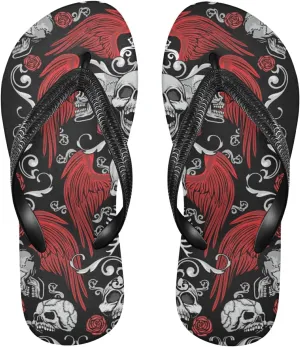 Poeticcity Flip Sandal Men Women Flip Flops for Hotel Spa Home Slippers Bedroom Travel S-XXL