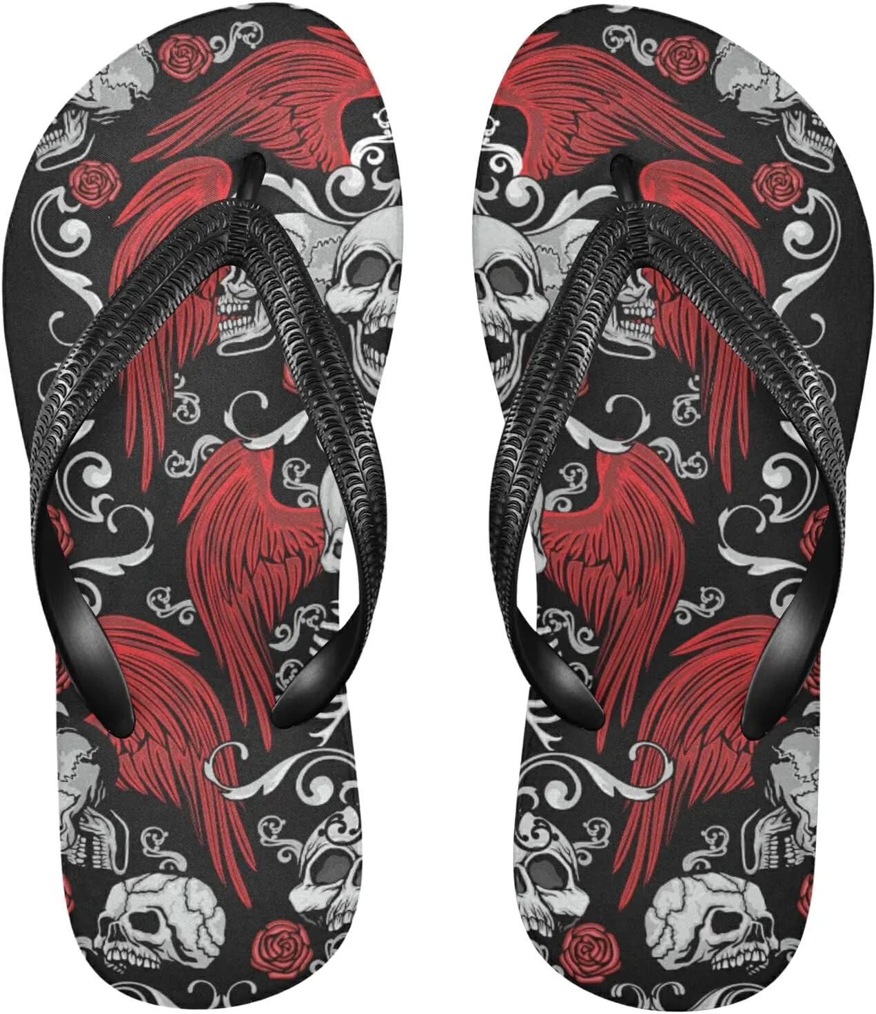Poeticcity Flip Sandal Men Women Flip Flops for Hotel Spa Home Slippers Bedroom Travel S-XXL