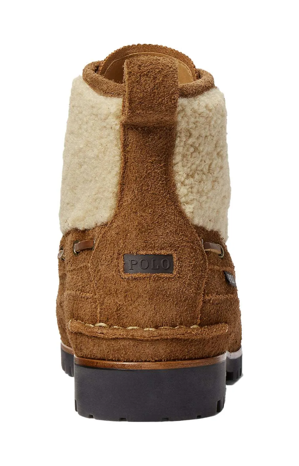 Polo Ralph Lauren Suede & Vegan Shearling Mid Boots Teak
