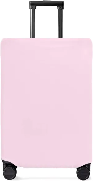 Pure Pink Suitcase Cover - Waterproof Stretch Travel Luggage Cover, Simple Solid Color Luggage Covers Washable Luggage Protector Suitcase Cover Fits 19-21 Inch Luggage