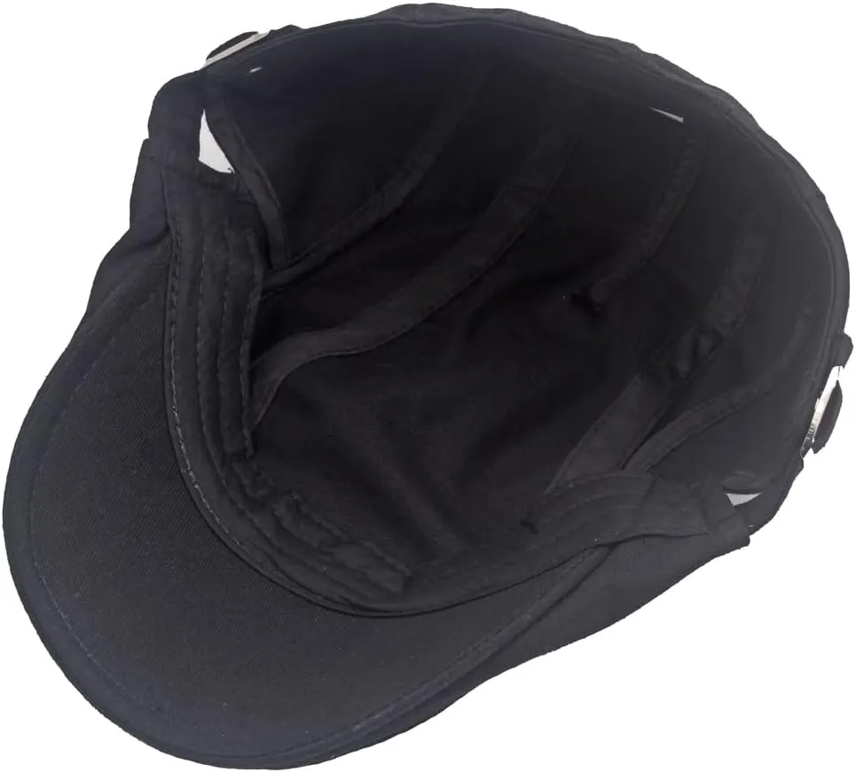 Quanhaigou Men's Cotton Flat Ivy Gatsby Newsboy Driving Hat Adjustable Irish Cabbie Ivy Driving Hunting Cap