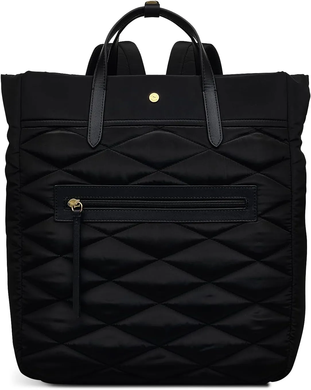 RADLEY London Haymarket Lane Responsible Womens Large Recycled Fabric Ziptop Backpack, Black