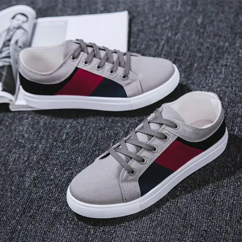 REETENE Men's Casual Flat Canvas Shoes