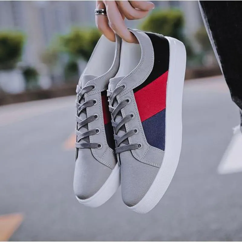 REETENE Men's Casual Flat Canvas Shoes