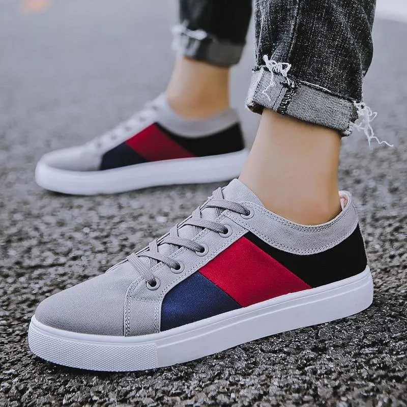 REETENE Men's Casual Flat Canvas Shoes