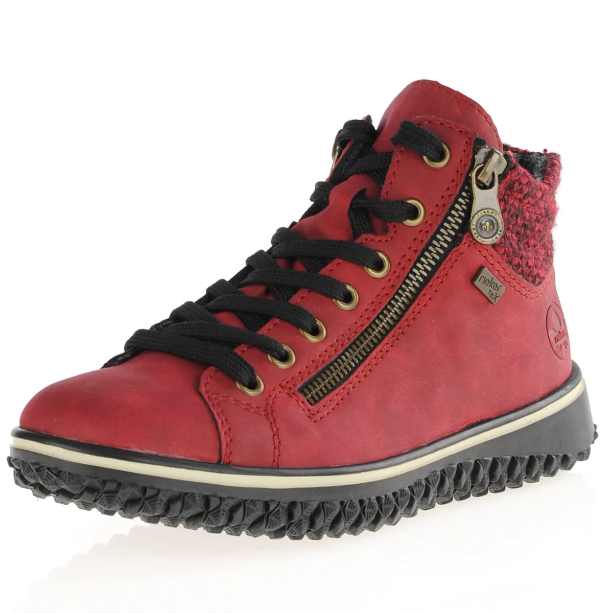 Rieker Water-Resistance Shoes -Red-Z4263-35