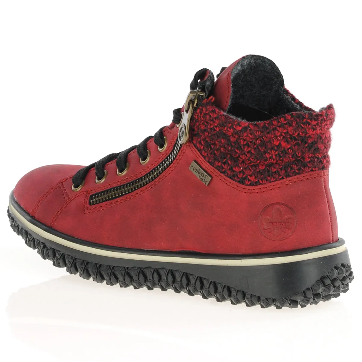 Rieker Water-Resistance Shoes -Red-Z4263-35