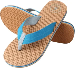 ROXIE Summer Beach Slippers Flip Flops for Women Non Slip Thong Sandals with Arch Support