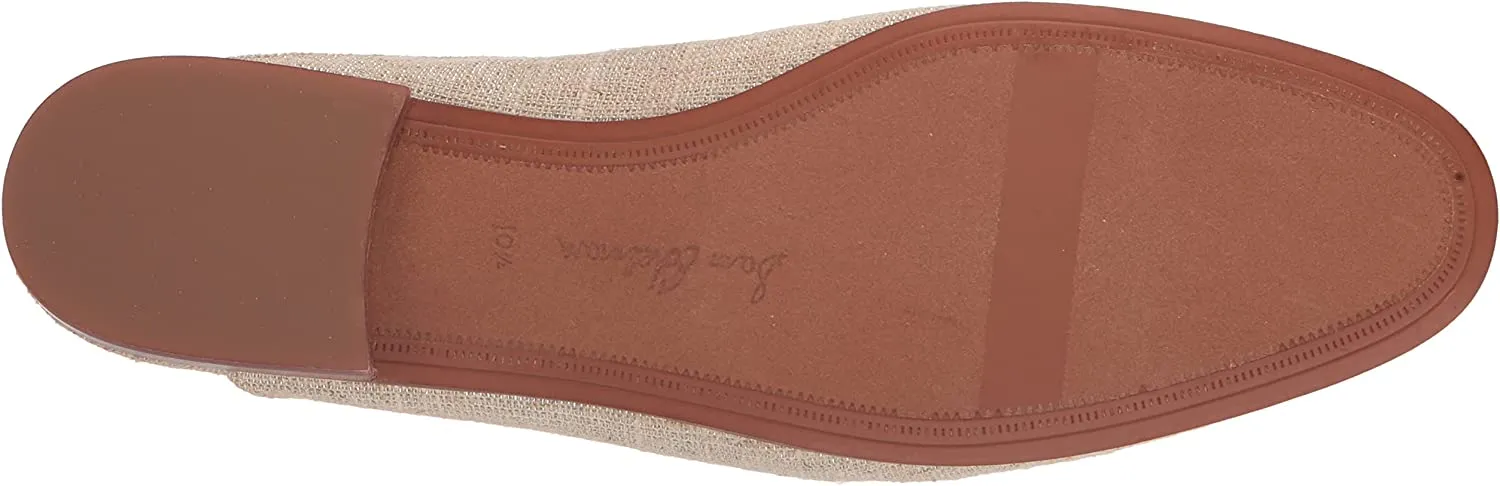 Sam Edelman Linnie Natural Golden Accented Slip On Rounded Toe Fashion Mules